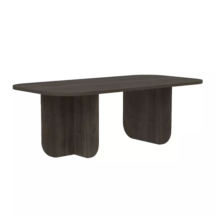 Τραπεζάκι σαλονιού Becaj Megapap χρώμα καρυδί 120x60x41,4εκ.