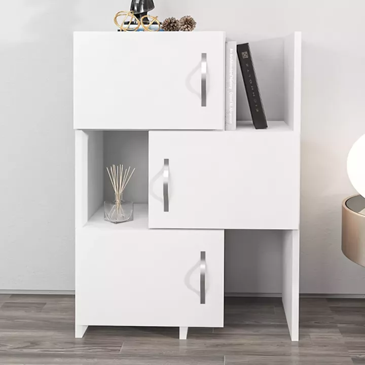 Ντουλάπι κουζίνας - μπάνιου Anna Megapap χρώμα λευκό 65x31,5x89,8εκ.