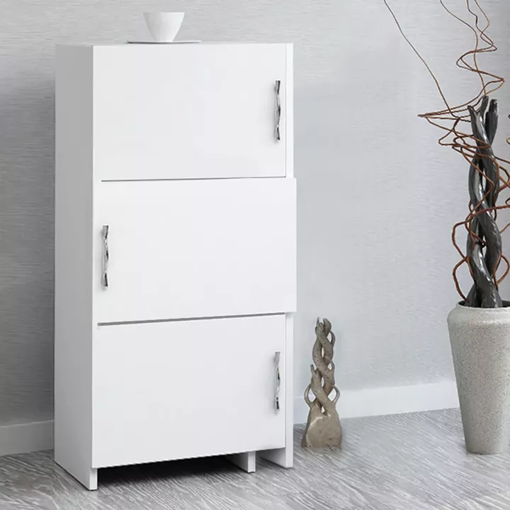 Ντουλάπι κουζίνας - μπάνιου Anna Megapap χρώμα λευκό 65x31,5x89,8εκ.