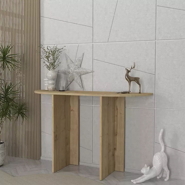 Κονσόλα Cortado Megapap χρώμα sapphire oak 120x35x75εκ.