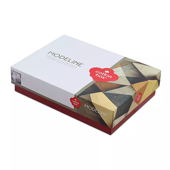 Σετ παπλωματοθήκη Jayda Cotton Box 3 τμχ Μονή (160x220) χρώμα ροζ - λευκό