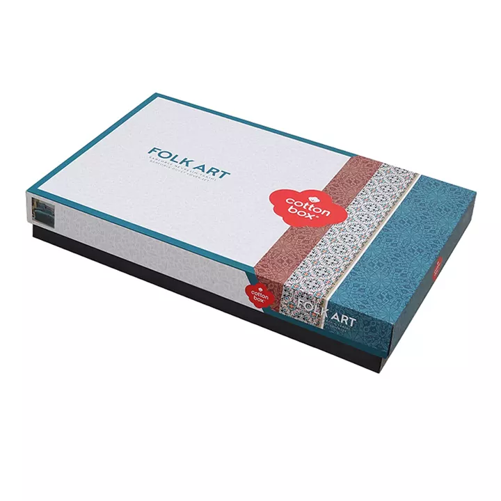 Σετ παπλωματοθήκη Ema Cotton Box 3 τμχ Μονή (160x220) χρώμα πετρόλ