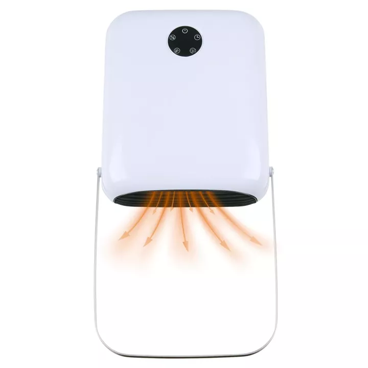 Αερόθερμο Μπάνιου Επιτοίχιο Ψηφιακό Με Κρεμάστρα Πετσέτας Και Τηλεχειριστήριο Λευκό IP22 750/2000W ALPINA