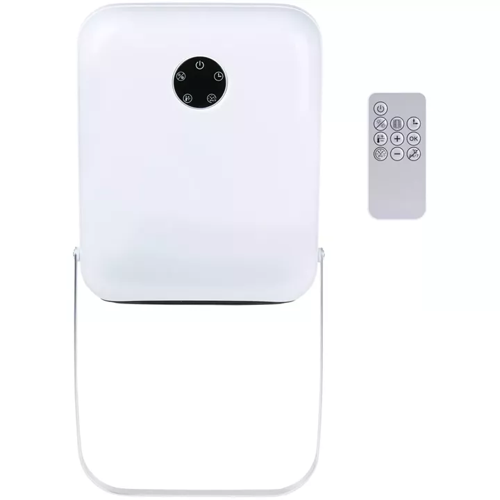 Αερόθερμο Μπάνιου Επιτοίχιο Ψηφιακό Με Κρεμάστρα Πετσέτας Και Τηλεχειριστήριο Λευκό IP22 750/2000W ALPINA