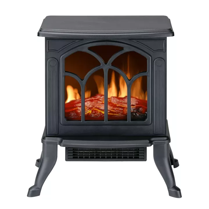 Ηλεκτρικό Τζάκι Επιδαπέδιο 800/1500W Μαύρο ALPINA