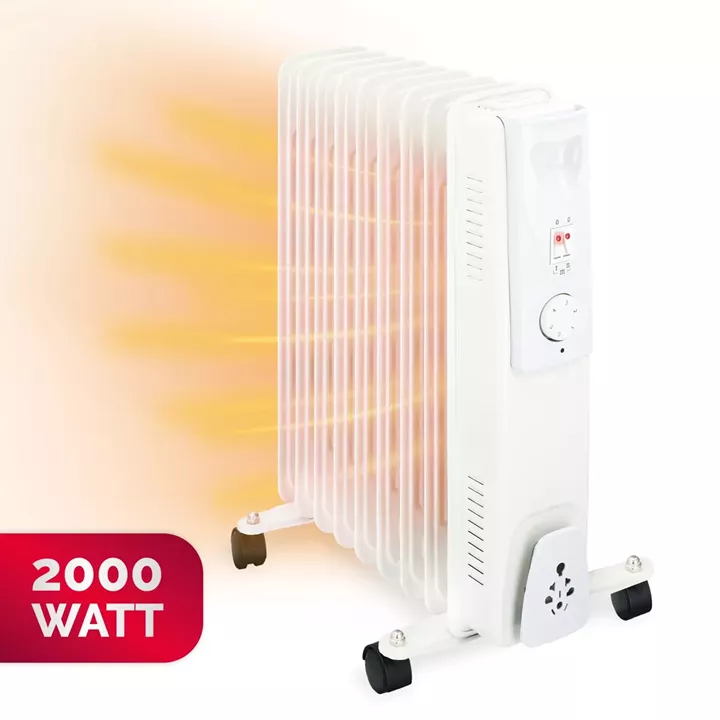 Ηλεκτρικό Καλοριφέρ Λαδιού 9 Φέτες Λευκό 2000W ALPINA