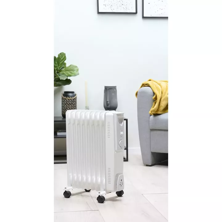 Ηλεκτρικό Καλοριφέρ Λαδιού 9 Φέτες Λευκό 2000W ALPINA