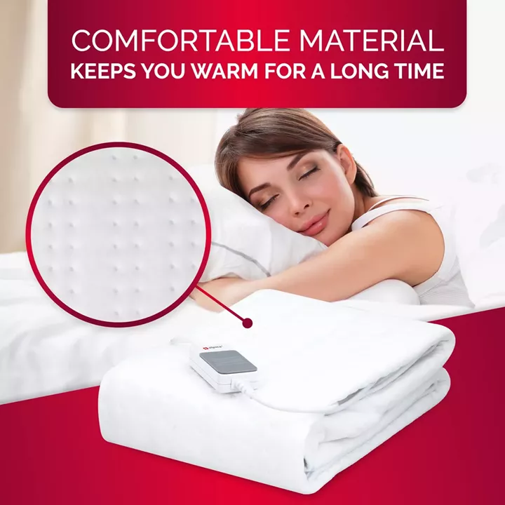 Ηλεκτρική Κουβέρτα Μονή Πλενόμενη Με Τηλεχειριστήριο 80x150cm 60W ALPINA