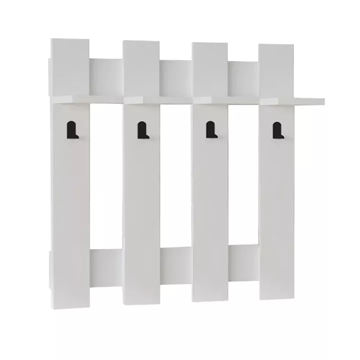 Κρεμάστρα τοίχου Carina Megapap χρώμα λευκό 70x18x70εκ.