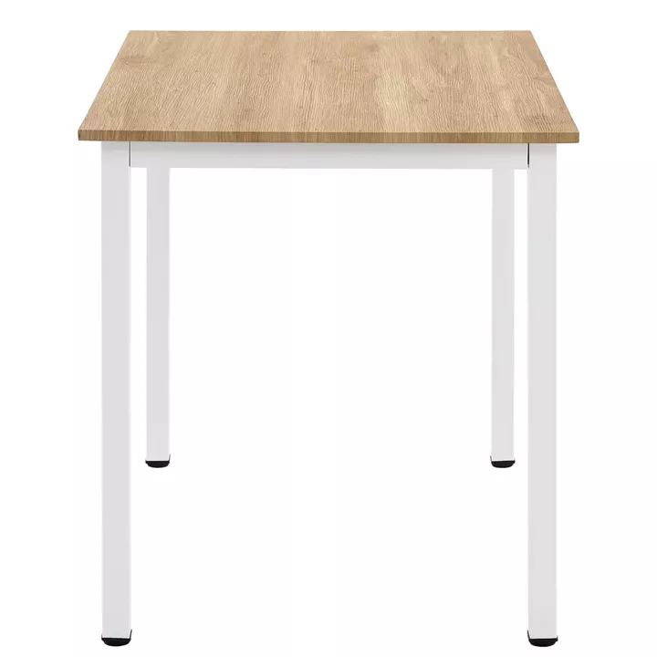 Τραπέζι Τραπεζαρίας ArteLibre VERDELL Sonoma/Λευκό Μέταλλο/Μοριοσανίδα 110x70x76cm