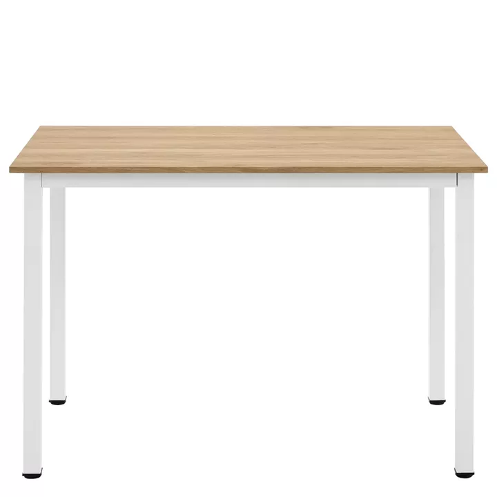 Τραπέζι Τραπεζαρίας ArteLibre VERDELL Sonoma/Λευκό Μέταλλο/Μοριοσανίδα 110x70x76cm