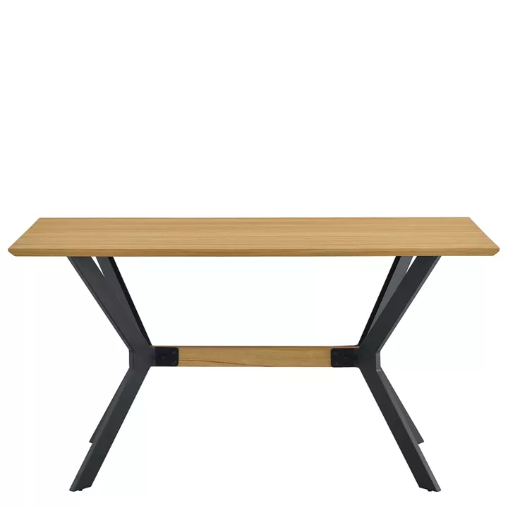 Τραπέζι Τραπεζαρίας ArteLibre ELDRIDGE Sonoma Μέταλλο/Μοριοσανίδα 120x60x74cm