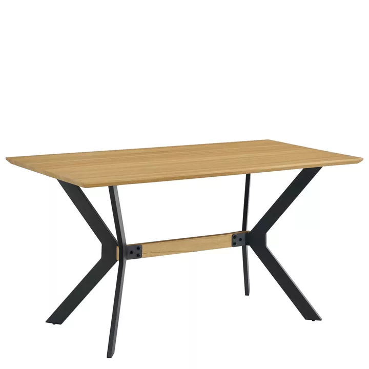 Τραπέζι Τραπεζαρίας ArteLibre ELDRIDGE Sonoma Μέταλλο/Μοριοσανίδα 120x60x74cm