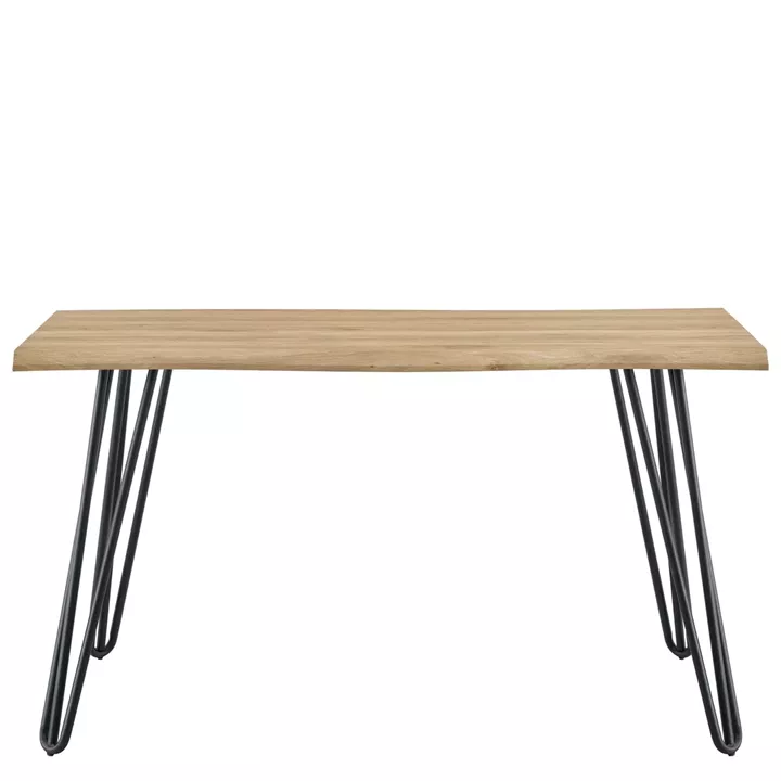 Τραπέζι Τραπεζαρίας ArteLibre BRANWELL Sonoma Μέταλλο/Μοριοσανίδα 140x70x77.5cm