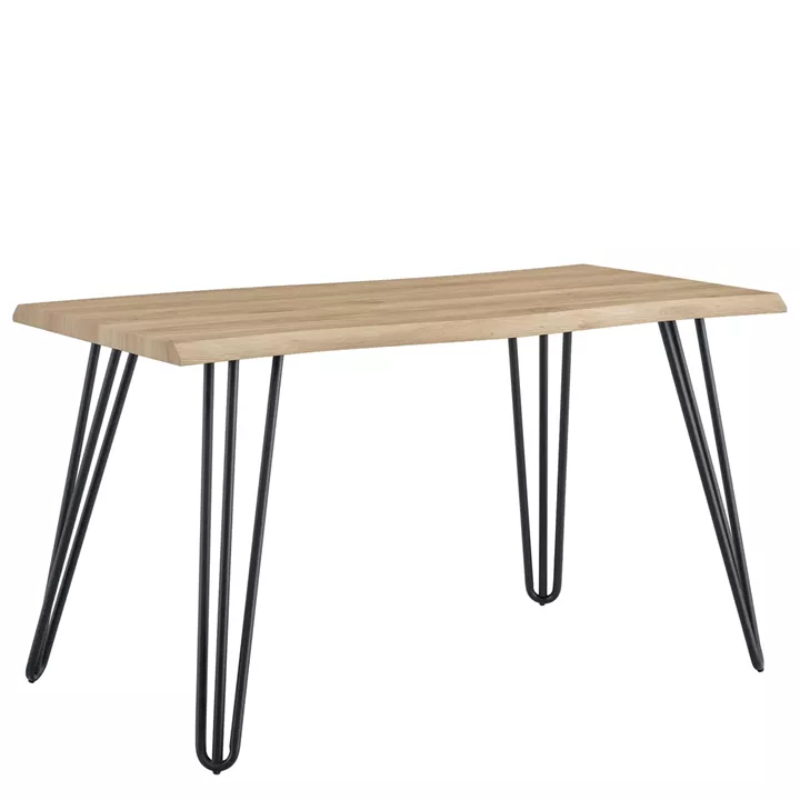 Τραπέζι Τραπεζαρίας ArteLibre BRANWELL Sonoma Μέταλλο/Μοριοσανίδα 140x70x77.5cm