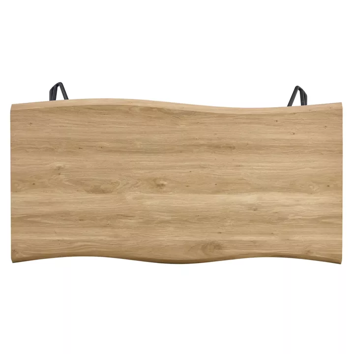 Τραπέζι Τραπεζαρίας ArteLibre BRANWELL Sonoma Μέταλλο/Μοριοσανίδα 120x60x77.5cm