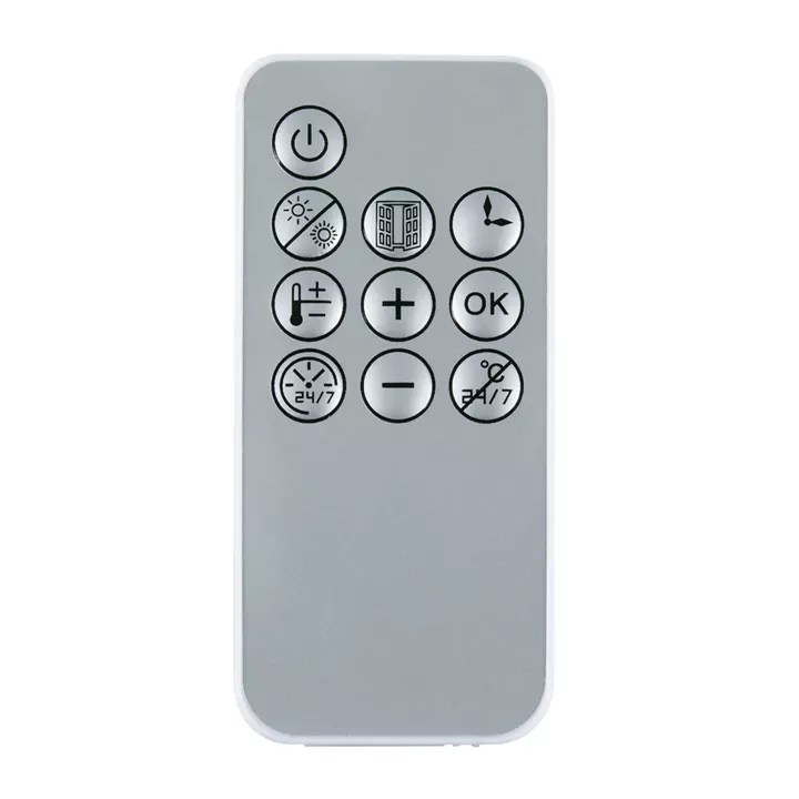 Θερμαντικό Σώμα Κεραμικό Επιτοίχιο Με Τηλεχειριστήριο Λευκό 1000/2000W ALPINA