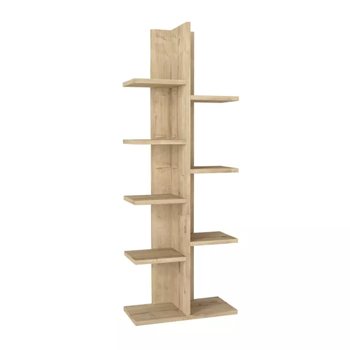 Βιβλιοθήκη Tree Megapap χρώμα sapphire oak 45x21,4x121,8εκ.