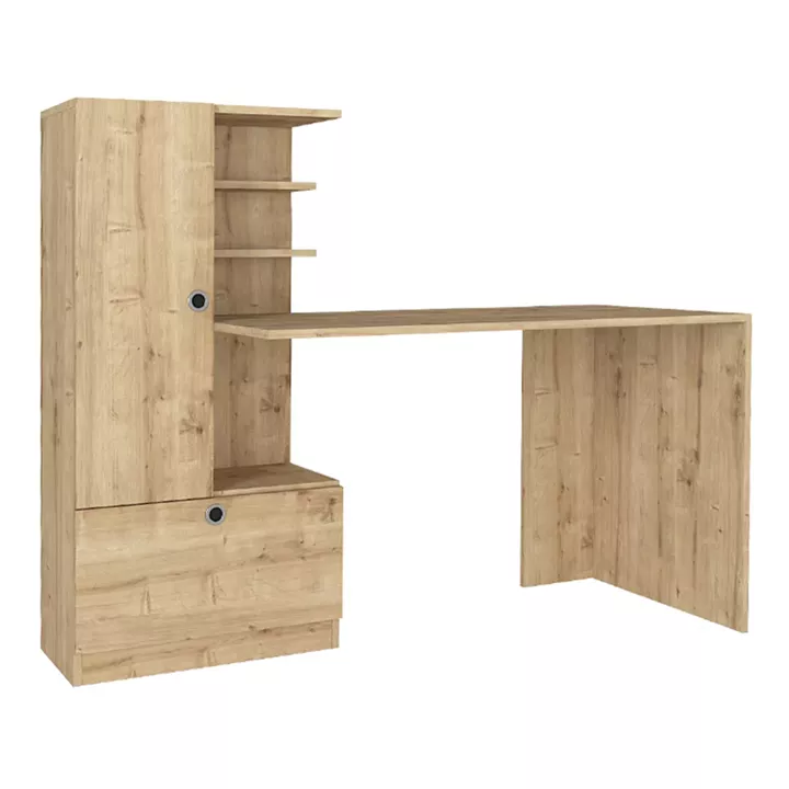 Γραφείο εργασίας Domingo Megapap χρώμα sapphire oak 149,5x60x120εκ.