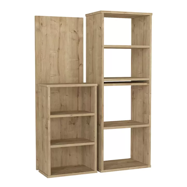 Γραφείο εργασίας πολυμορφικό Last Megapap χρώμα sapphire oak 119x44,7x123εκ.