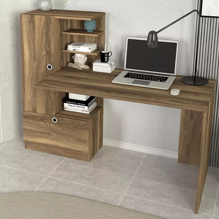 Γραφείο εργασίας Domingo Megapap χρώμα καρυδί 149,5x60x120εκ.