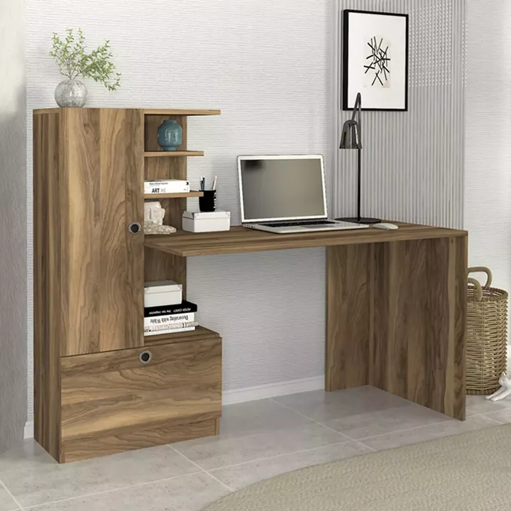 Γραφείο εργασίας Domingo Megapap χρώμα καρυδί 149,5x60x120εκ.