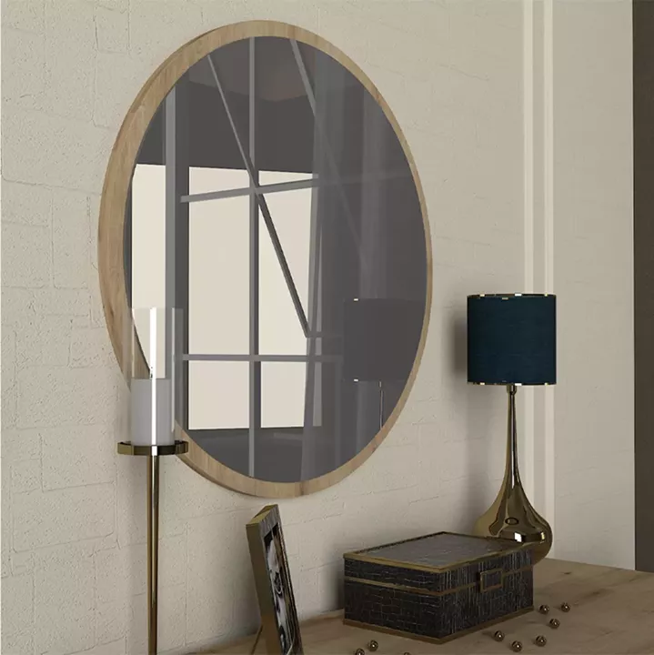 Καθρέπτης τοίχου Glob Μegapap χρώμα sapphire oak 59x2x59εκ.