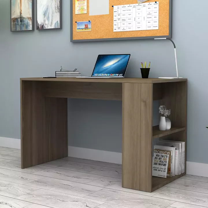 Γραφείο εργασίας Mikro Megapap χρώμα καρυδί 120x60x75εκ.