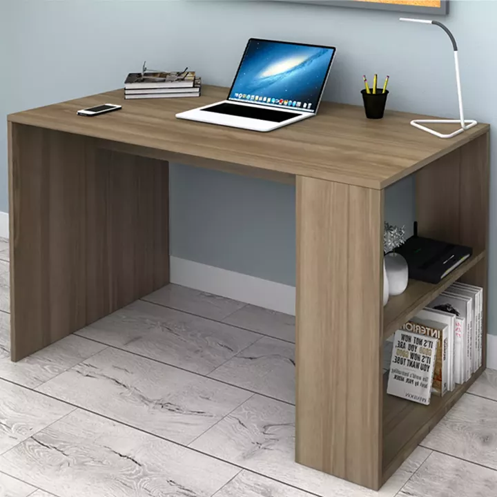 Γραφείο εργασίας Mikro Megapap χρώμα καρυδί 120x60x75εκ.