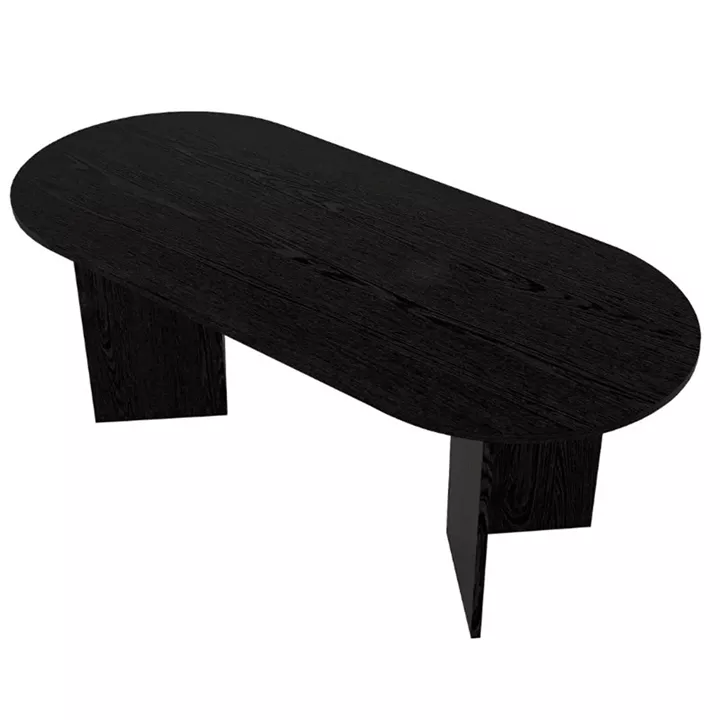 Τραπέζι Cortado Megapap χρώμα sencron black 200x90x74εκ.