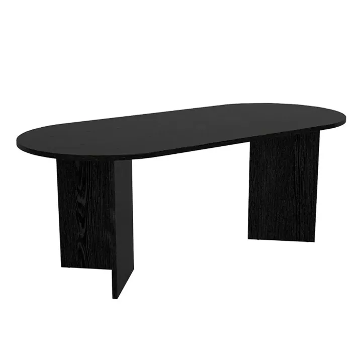 Τραπέζι Cortado Megapap χρώμα sencron black 200x90x74εκ.