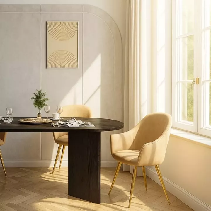 Τραπέζι Cortado Megapap χρώμα sencron black 200x90x74εκ.