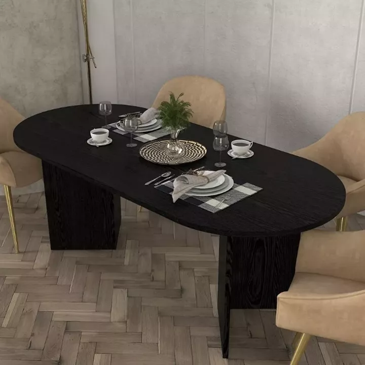 Τραπέζι Cortado Megapap χρώμα sencron black 200x90x74εκ.