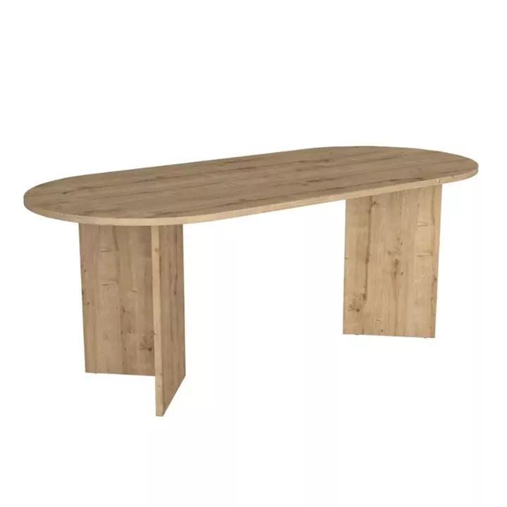 Τραπέζι Cortado Megapap χρώμα sapphire oak 200x90x74εκ.