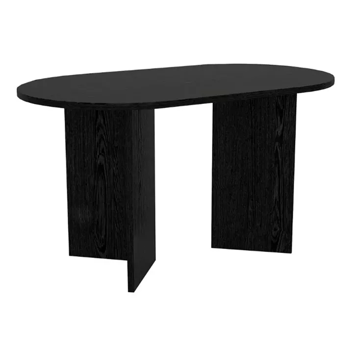 Τραπέζι Cortado Megapap χρώμα sencron black 138x80x75εκ.