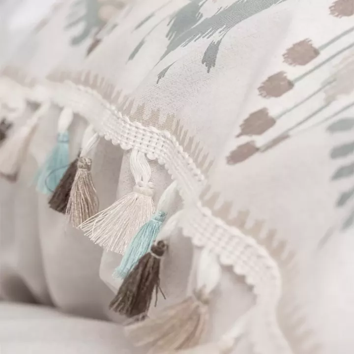 Σετ παπλωματοθήκη Asilo Cotton Box 4 τμχ Διπλή (200x220) χρώμα καφέ - λευκό