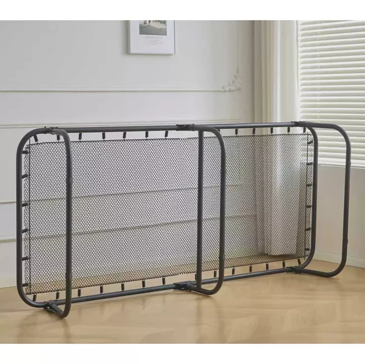 Κρεβάτι Σπαστό ArteLibre FLEXREST Με Στρώμα Πάχους 12cm Μαύρο Μέταλλο 180x80x33cm