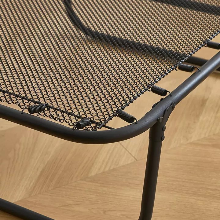 Κρεβάτι Σπαστό ArteLibre FLEXREST Με Στρώμα Πάχους 12cm Μαύρο Μέταλλο 180x80x33cm