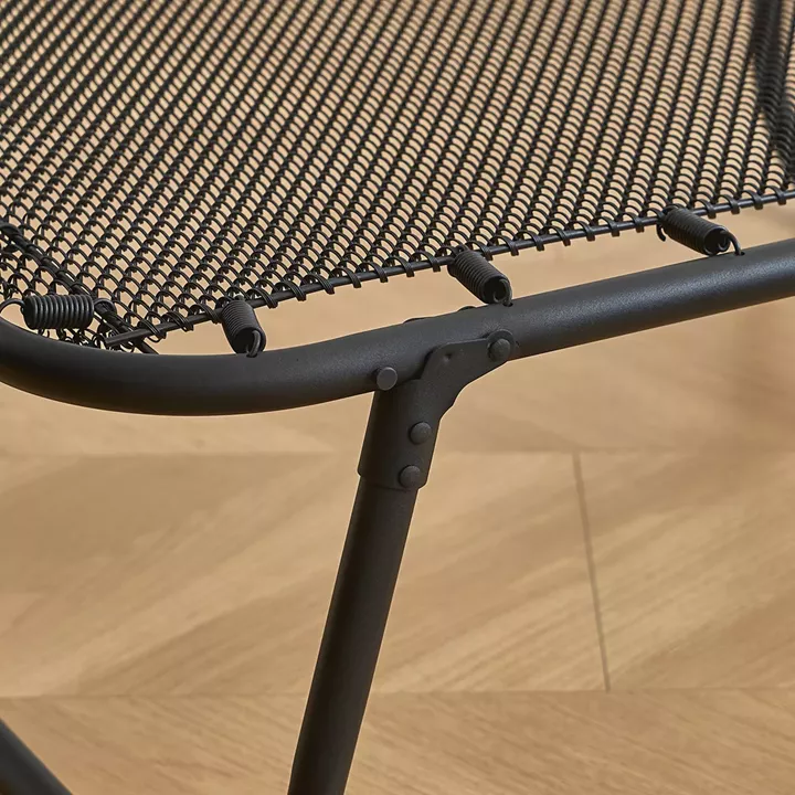 Κρεβάτι Σπαστό ArteLibre FLEXREST Με Στρώμα Πάχους 12cm Μαύρο Μέταλλο 180x80x33cm