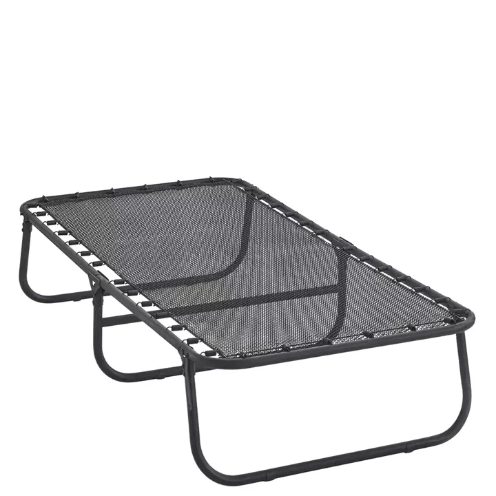 Κρεβάτι Σπαστό ArteLibre FLEXREST Με Στρώμα Πάχους 12cm Μαύρο Μέταλλο 180x80x33cm