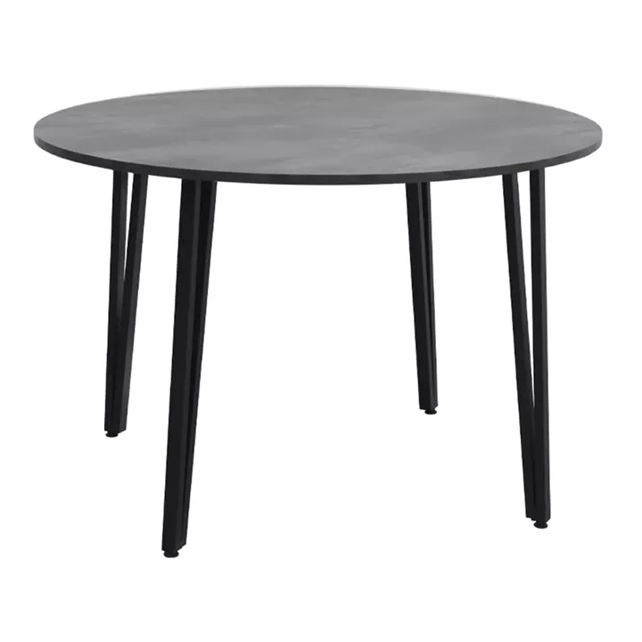 Τραπέζι Zeno Megapap χρώμα σκούρο γκρι σκυροδέματος Ø110x73,5εκ.