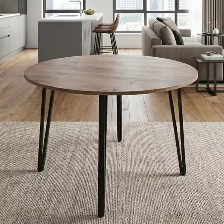 Τραπέζι Zeno Megapap χρώμα ακακίας Ø110x73,5εκ.