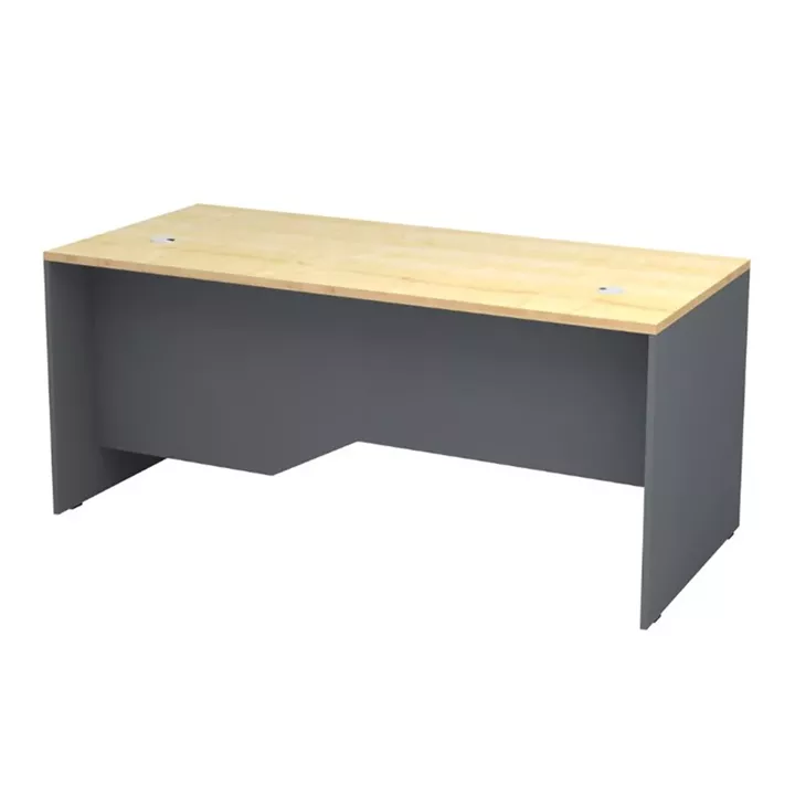 Γραφείο επαγγελματικό Venturo Megapap χρώμα ανθρακί - φυσικό οξιάς 180x80x75εκ.