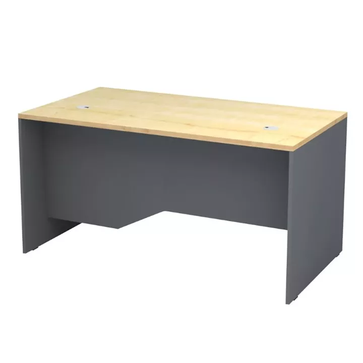 Γραφείο επαγγελματικό Venturo Megapap χρώμα ανθρακί - φυσικό οξιάς 150x80x75εκ.