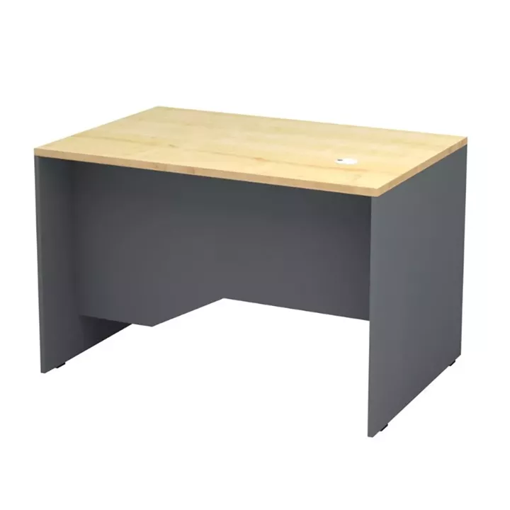 Γραφείο επαγγελματικό Venturo Megapap χρώμα ανθρακί - φυσικό οξιάς 120x80x75εκ.