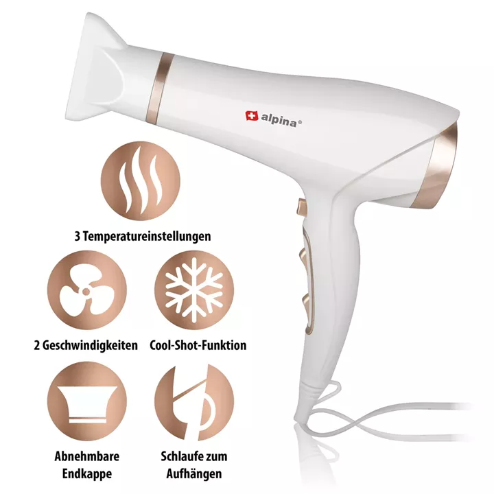 Στεγνωτήρας Μαλλιών 1900-2300W ALPINA