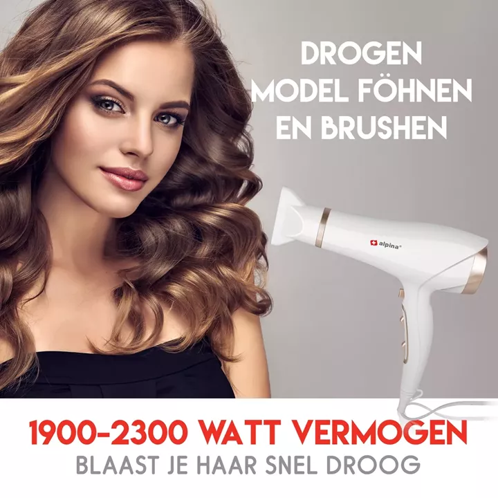 Στεγνωτήρας Μαλλιών 1900-2300W ALPINA
