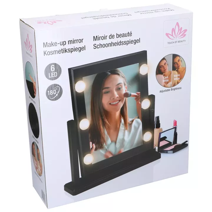 Καθρέφτης Καλλυντικών με Φωτισμό LED 2 Σχέδια