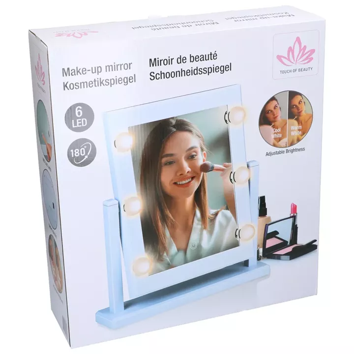 Καθρέφτης Καλλυντικών με Φωτισμό LED 2 Σχέδια