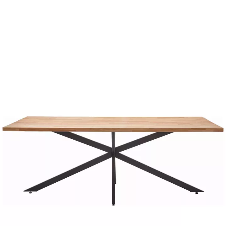 Τραπέζι Τραπεζαρίας ArteLibre DRYOPIS Sonoma/Μαύρο Ξύλο/Μέταλλο 120x75x75cm